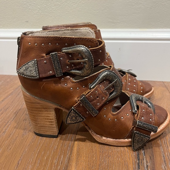 FREEBIRD BY STEVEN VIOLET BOOTIE SANDAL SIZE 8 - Picture 4 of 6